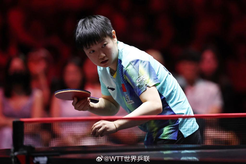 NG体育线上入口-新加坡大满贯女单决赛，孙颖莎击败王曼昱收获冠军